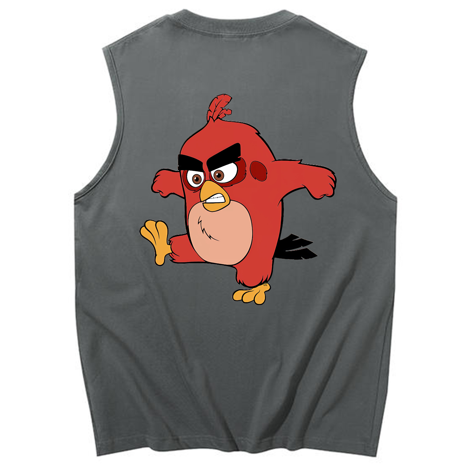 （画像用） Angry Birds アングリーバード コットン100％タンクトップ（背面プリント）